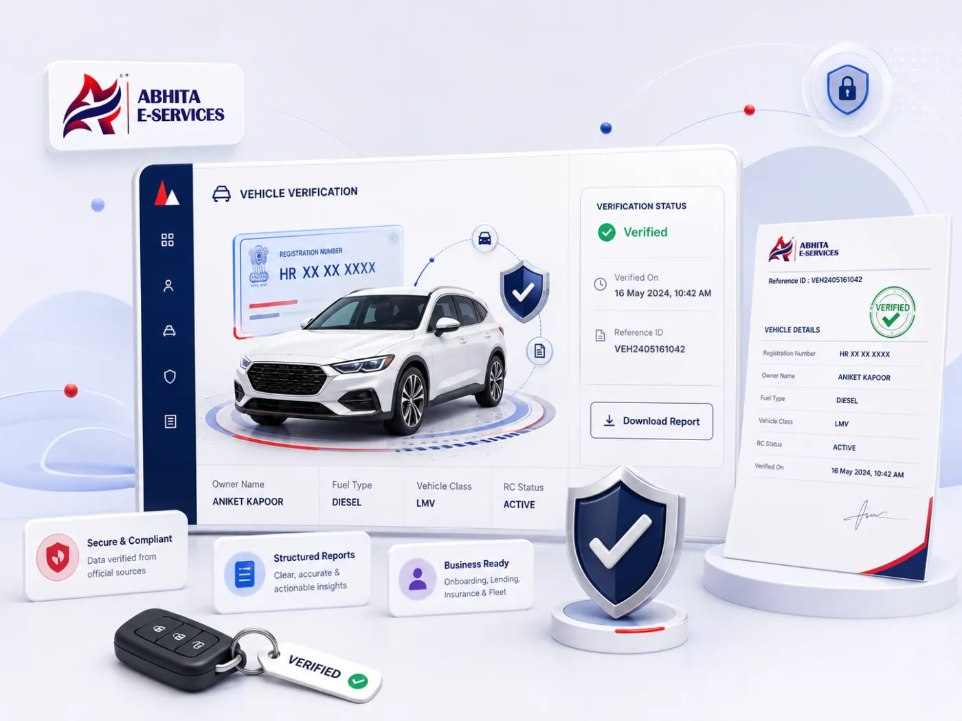 Vehicle Verification Dashboard Preview