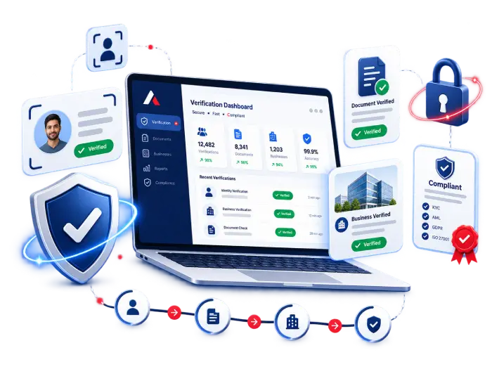 Secure verification platform illustration
