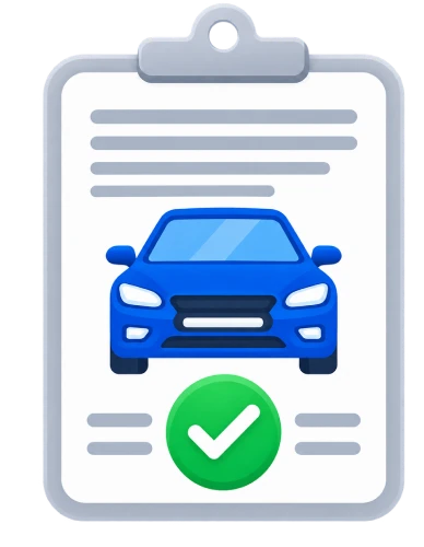 Vehicle verification report example